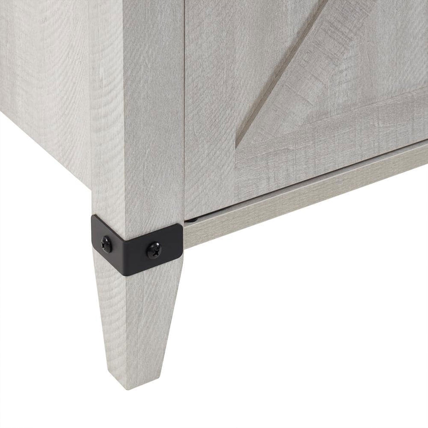 Edyo Living 63in Freestanding Wooden Electric Fireplace TV Stand Console, Grey