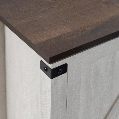 Edyo Living 63in Freestanding Wooden Electric Fireplace TV Stand Console, Grey