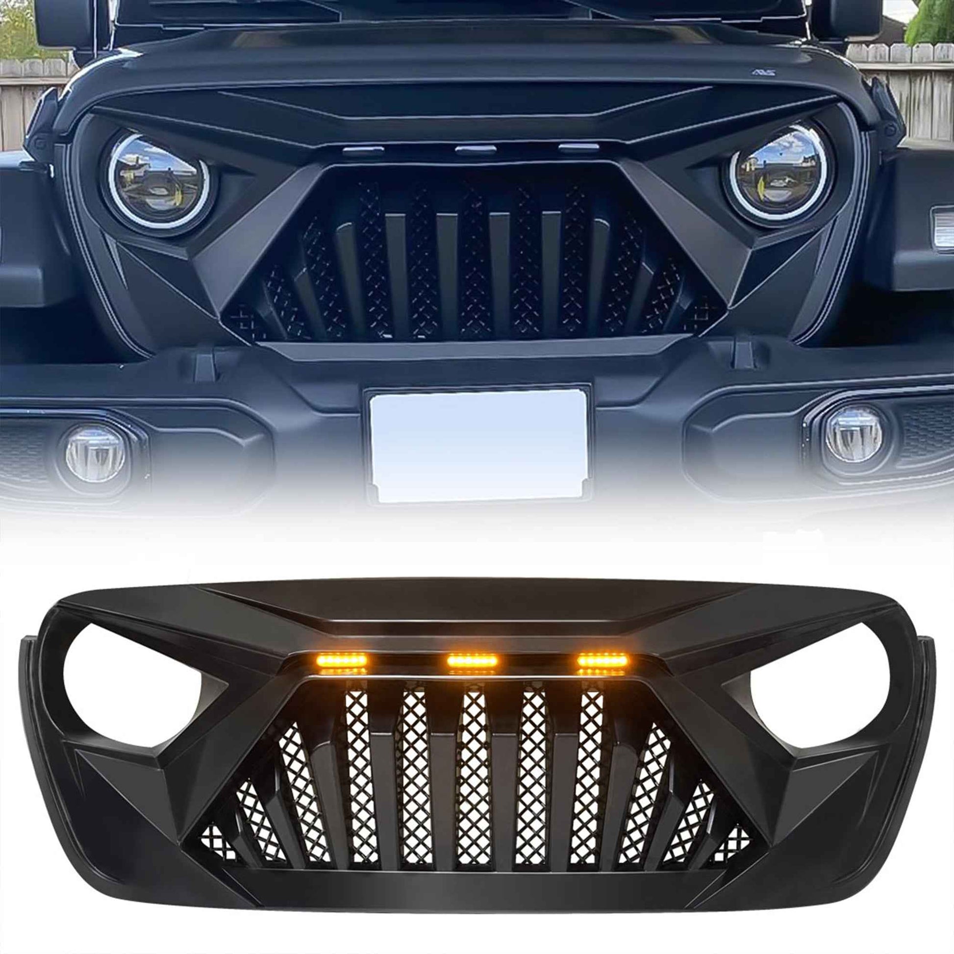 AMERICAN MODIFIED Goliath Grille for 2018+ Wrangler JL and 2020+ Gladiator JT