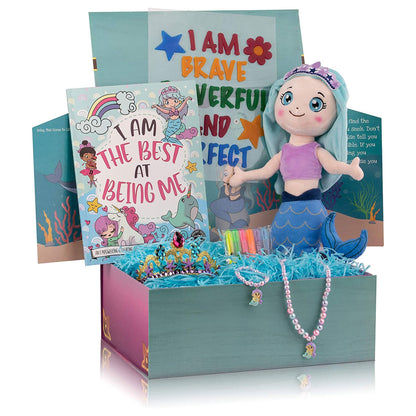 The Memory Building Company Large Mermaid Surprise Box for Kids Ages 6 and Up