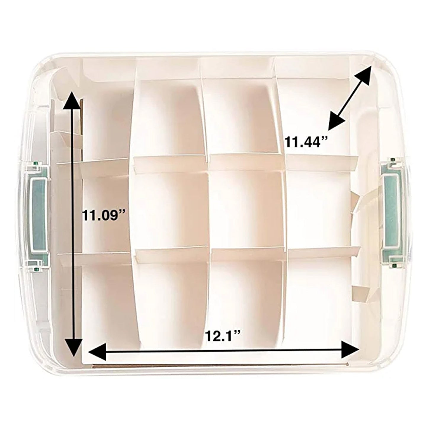 HOMZ 31 Qt Holiday Clear Plastic Storage Container w/ Latching Handles (4 Pack)