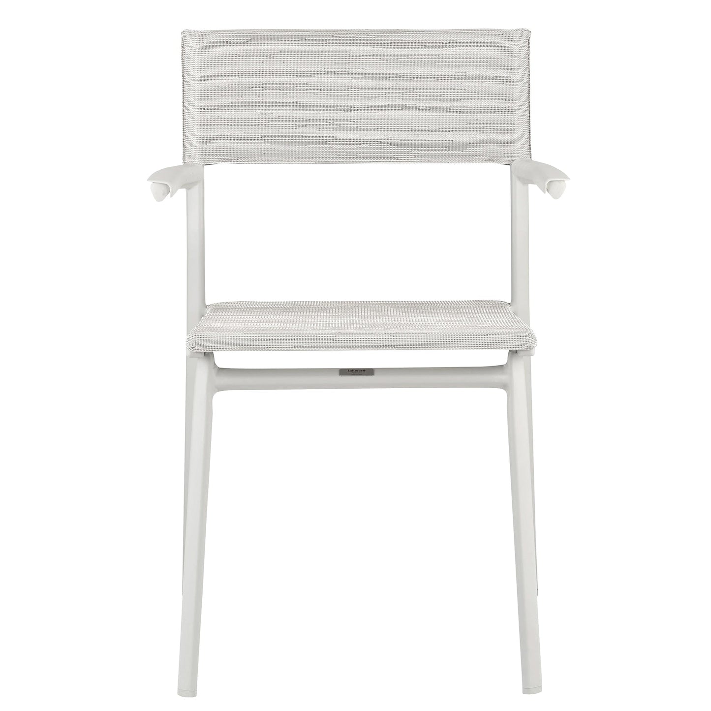 Lafuma Batyline Duo ORON Durable Outdoor Dining Armchair, Sand/Pebble (Set of 2)