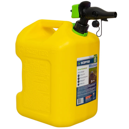 Scepter SmartControl Rear Handle Diesel Gas Container Jug, 5 Gal/18.9L, Yellow - Find Fresh Goods