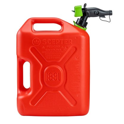 Scepter SmartControl Dual Handle Gasoline Can Container Jug, 5 Gal/18.9L, Red - Find Fresh Goods