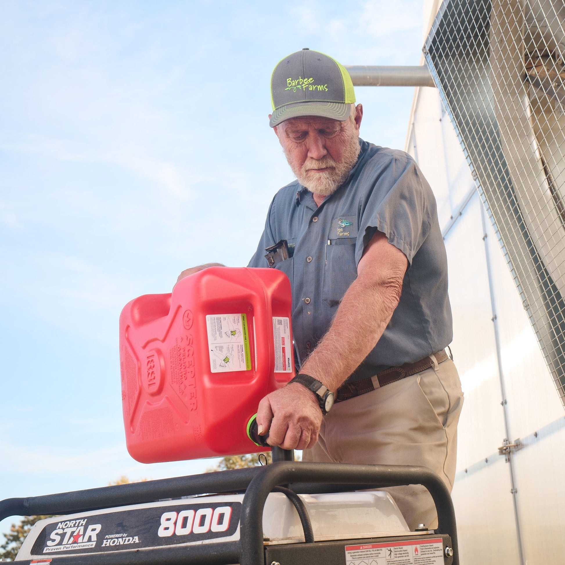 Scepter SmartControl Dual Handle Gasoline Can Container Jug, 5 Gal/18.9L, Red - Find Fresh Goods