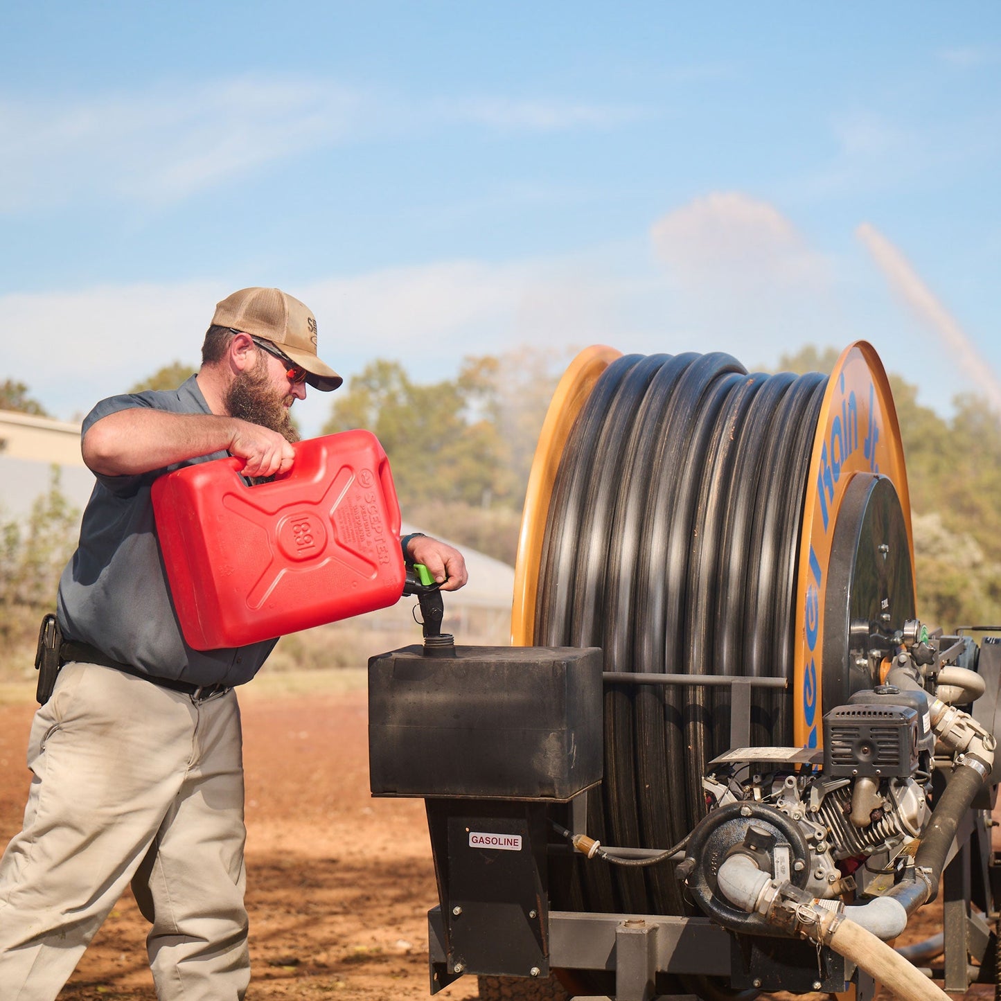 Scepter SmartControl Dual Handle Gasoline Can Container Jug, 5 Gal/18.9L, Red - Find Fresh Goods