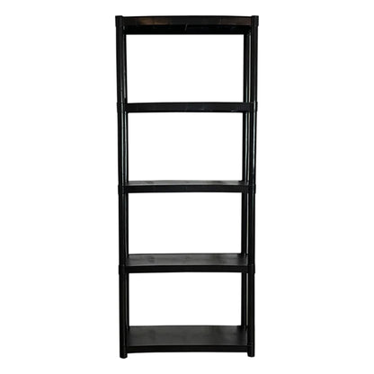 Juggernaut Storage 70" Plastic 5 Tier Garage/Shed Utility Shelving Rack, Black