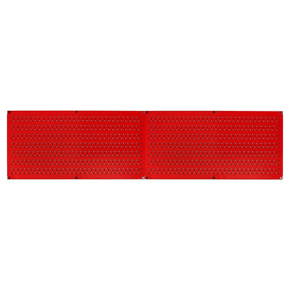 Wall Control 32" x 16" Horizontal Pegboard Garage Tool Organizer, Red (2 Pack)