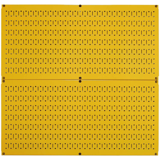 Wall Control 32"x16" Horizontal Pegboard Garage Tool Organizer, Yellow (2 Pack)