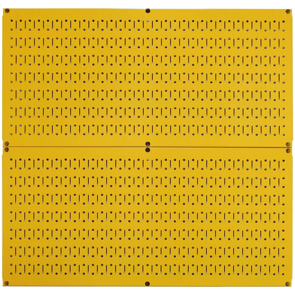 Wall Control 32"x16" Horizontal Pegboard Garage Tool Organizer, Yellow (2 Pack)