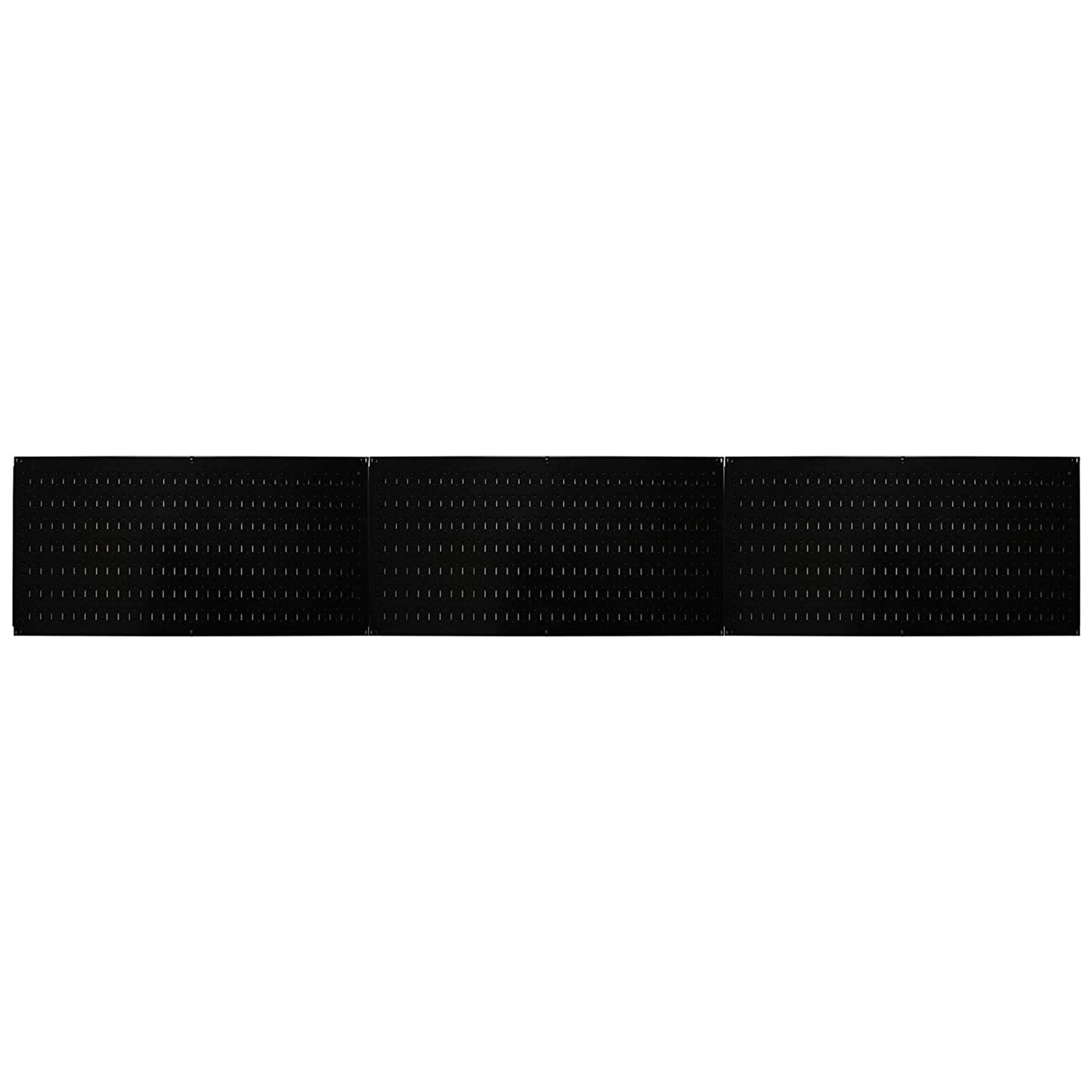 Wall Control 32" x 16" Horizontal Pegboard Garage Tool Organizer, Black (3 Pack)