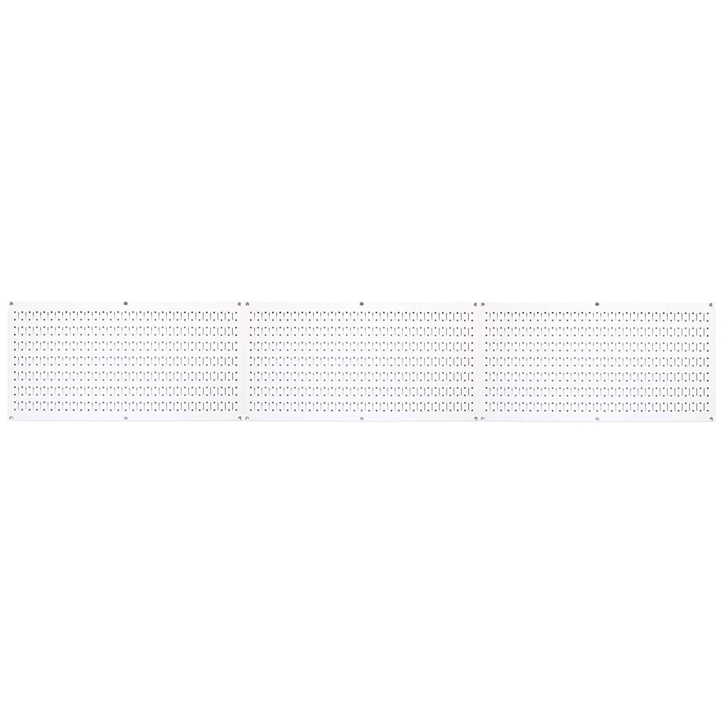 Wall Control 32" x 16" Horizontal Pegboard Garage Tool Organizer, White (3 Pack)