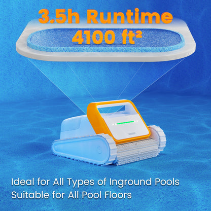 SMOROBOT (2023) Tank X11 Cordless Rechargeable Robotic Swimming Pool Cleaner