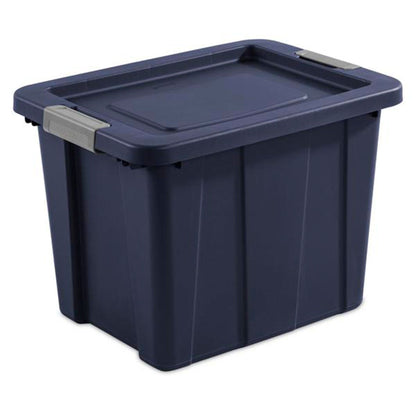 Sterilite 18 Gal Latching Tuff1 Stackable Storage Tote w/ Latching Lid, 12 Pack