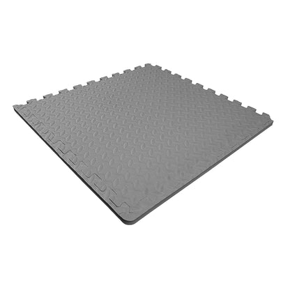 BalanceFrom Fitness 24 Sq Ft Interlocking EVA Foam Exercise Mat Tiles, Gray