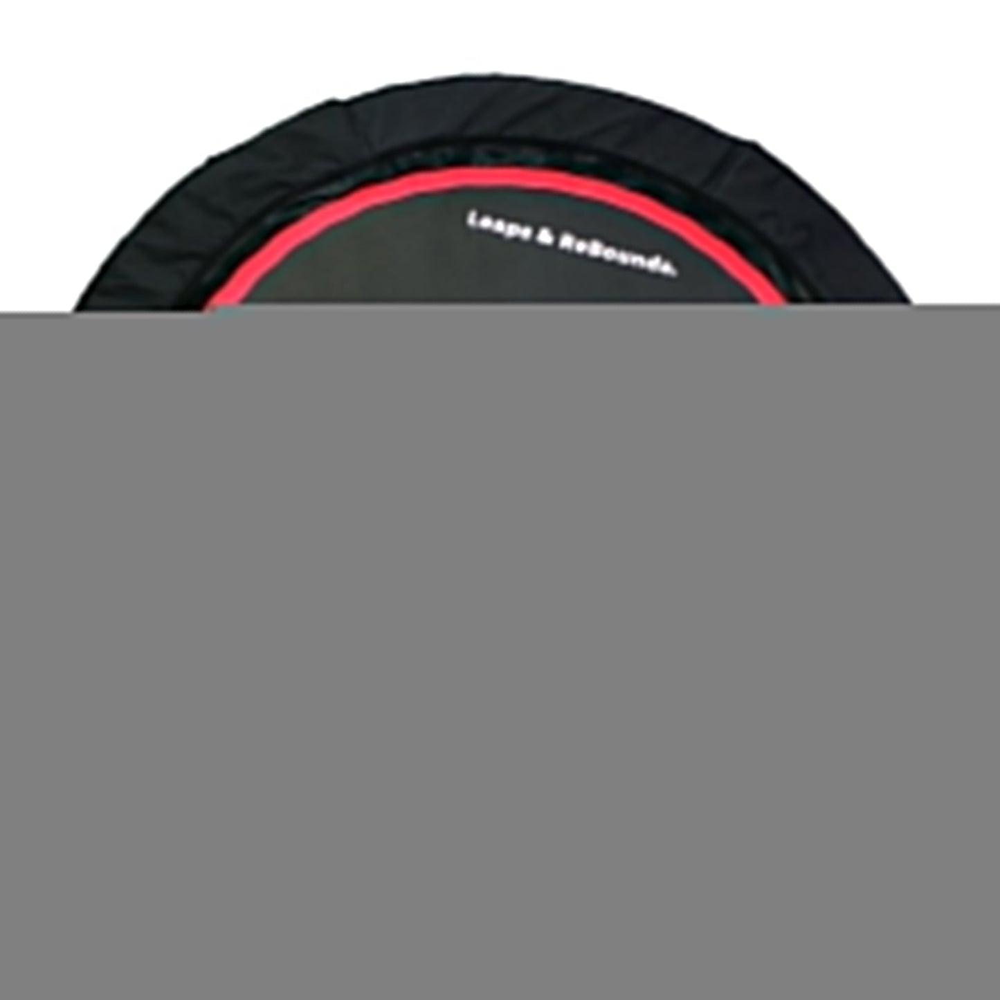 LEAPS & REBOUNDS 40" Adjustable Stability Bar with 40" Fitness Trampoline, Red