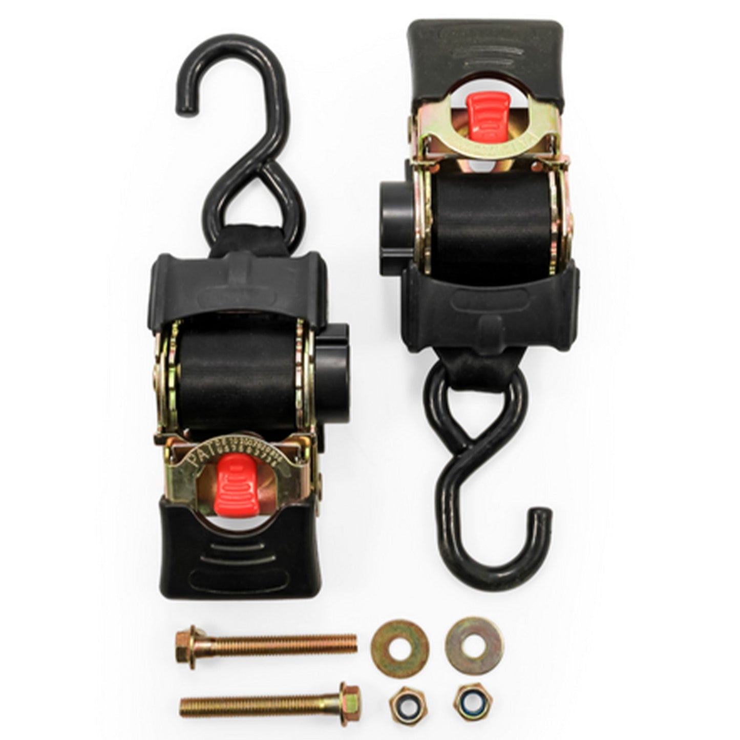 Camco 50030 Retractable Transom Tie Down Bolt On Straps, 2" x 5.5' (2 Straps) - Find Fresh Goods