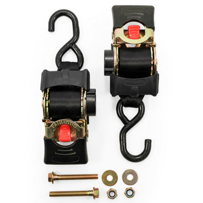 Camco 50030 Retractable Transom Tie Down Bolt On Straps, 2" x 5.5' (2 Straps) - Find Fresh Goods