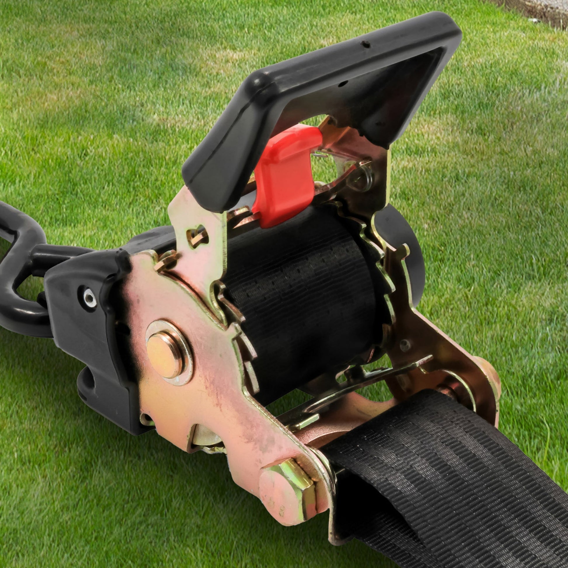 Camco 50030 Retractable Transom Tie Down Bolt On Straps, 2" x 5.5' (2 Straps) - Find Fresh Goods