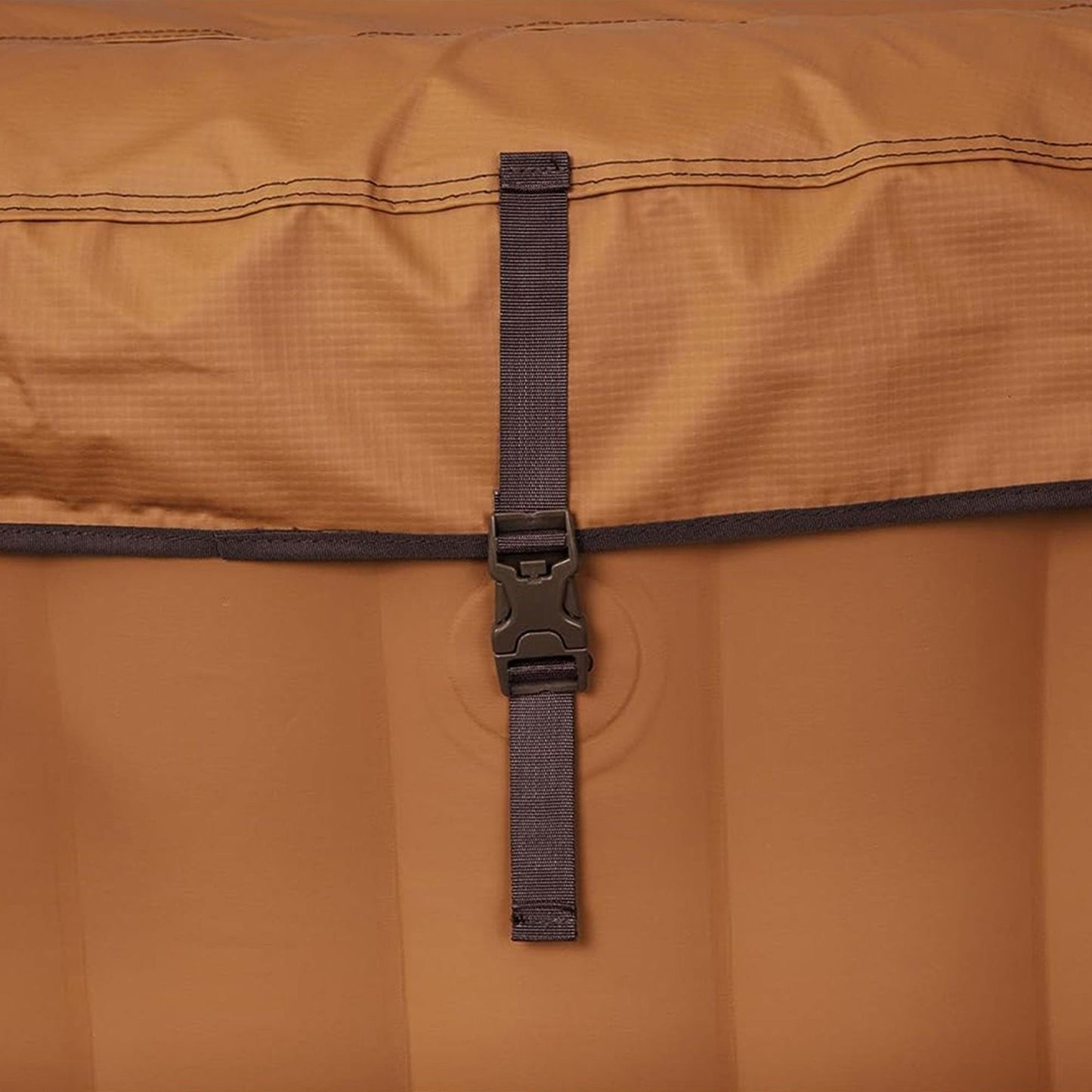 Coleman Ponderosa AirJet Round Inflatable Hot Tub w/ EnergySense Cover, Orange