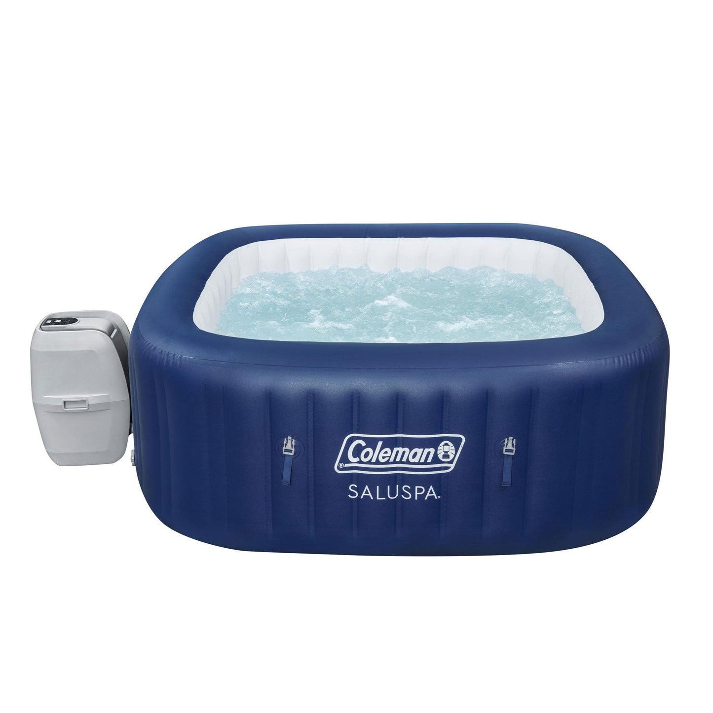 Coleman Atlantis AirJet Square Inflatable Hot Tub with EnergySense Cover, 2 Pack