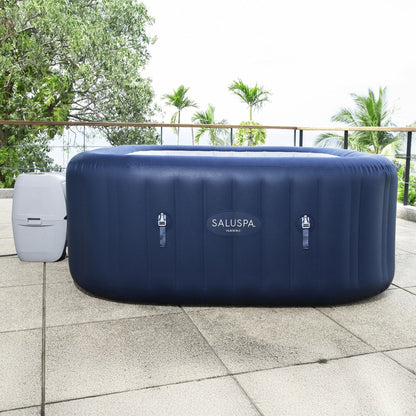 Bestway SaluSpa Hawaii AirJet Inflatable Hot Tub with EnergySense Cover, Blue