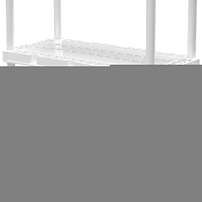 Gracious Living 4 Shelf Knect-A-Shelf Ventilated Storage Unit, White (3 Pack)