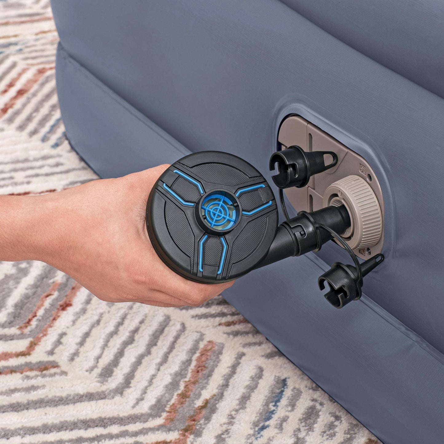 Bestway Tritech, Sized 20" Mattress with Built-In AC Pump and Bag