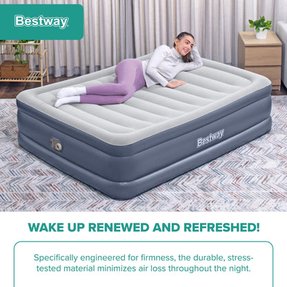 Bestway Tritech, Sized 20" Mattress with Built-In AC Pump and Bag