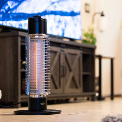 Sengoku HeatMate Portable Instant Graphite Medium Tower Electric Heater, Black