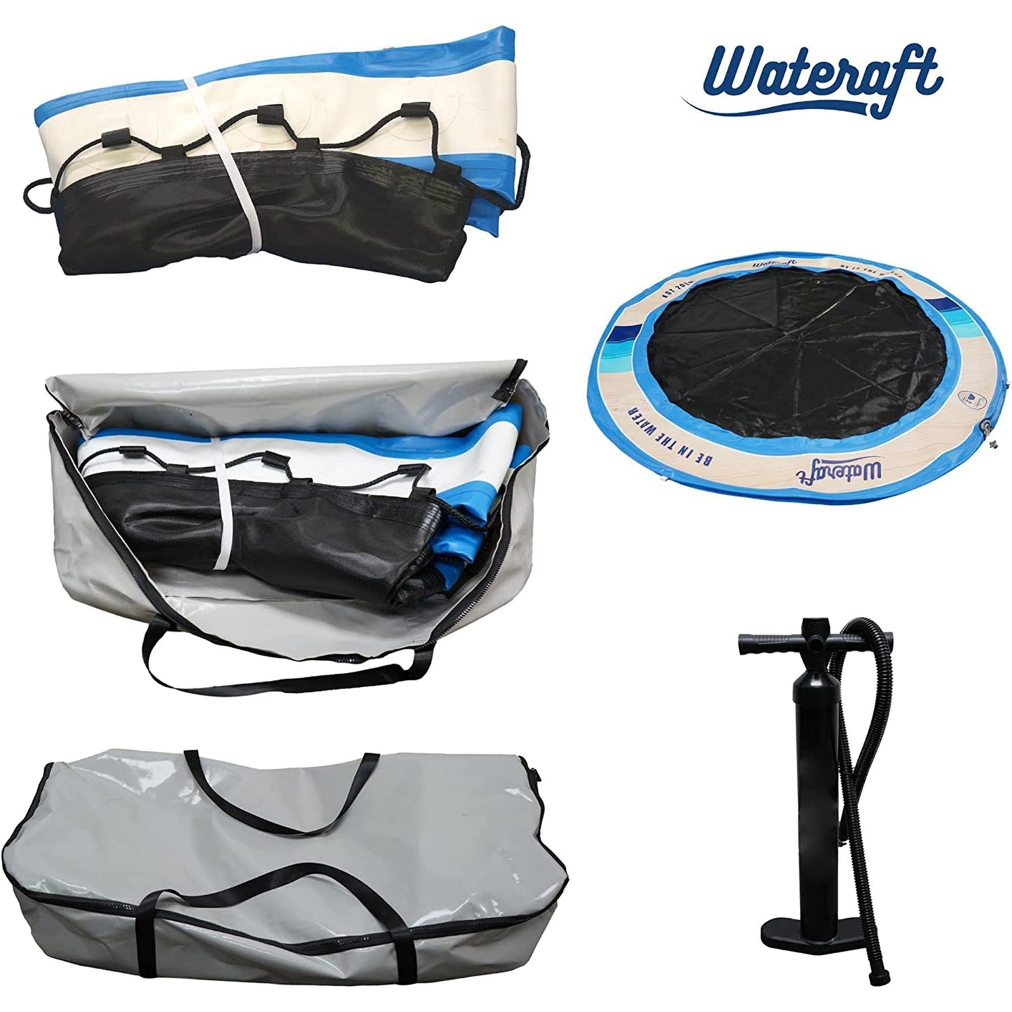 WateRaft Floating Inflatable Dock with Mesh Net Center