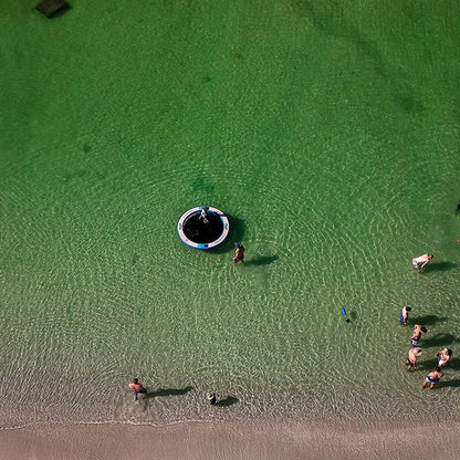 WateRaft Floating Inflatable Dock with Mesh Net Center