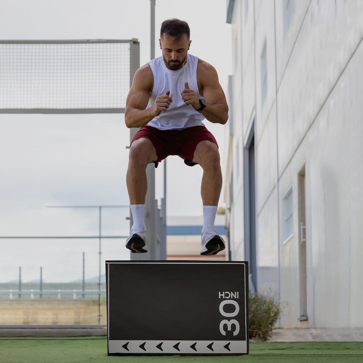 BalanceFrom Fitness 60 Pound Versatile 3-in-1 Plyometric Jumping Exercise Box