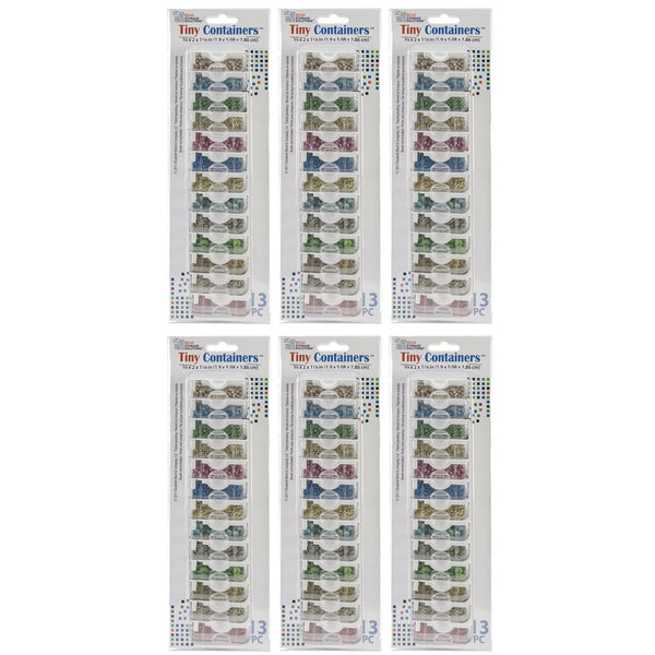 Elizabeth Ward Bead Storage Solutions 13 Piece Craft Storage Containers (6 Pack)