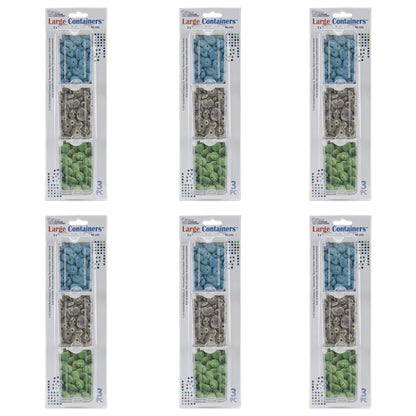 Elizabeth Ward Bead Storage Solutions 3 Piece Craft Storage Containers (6 Pack)