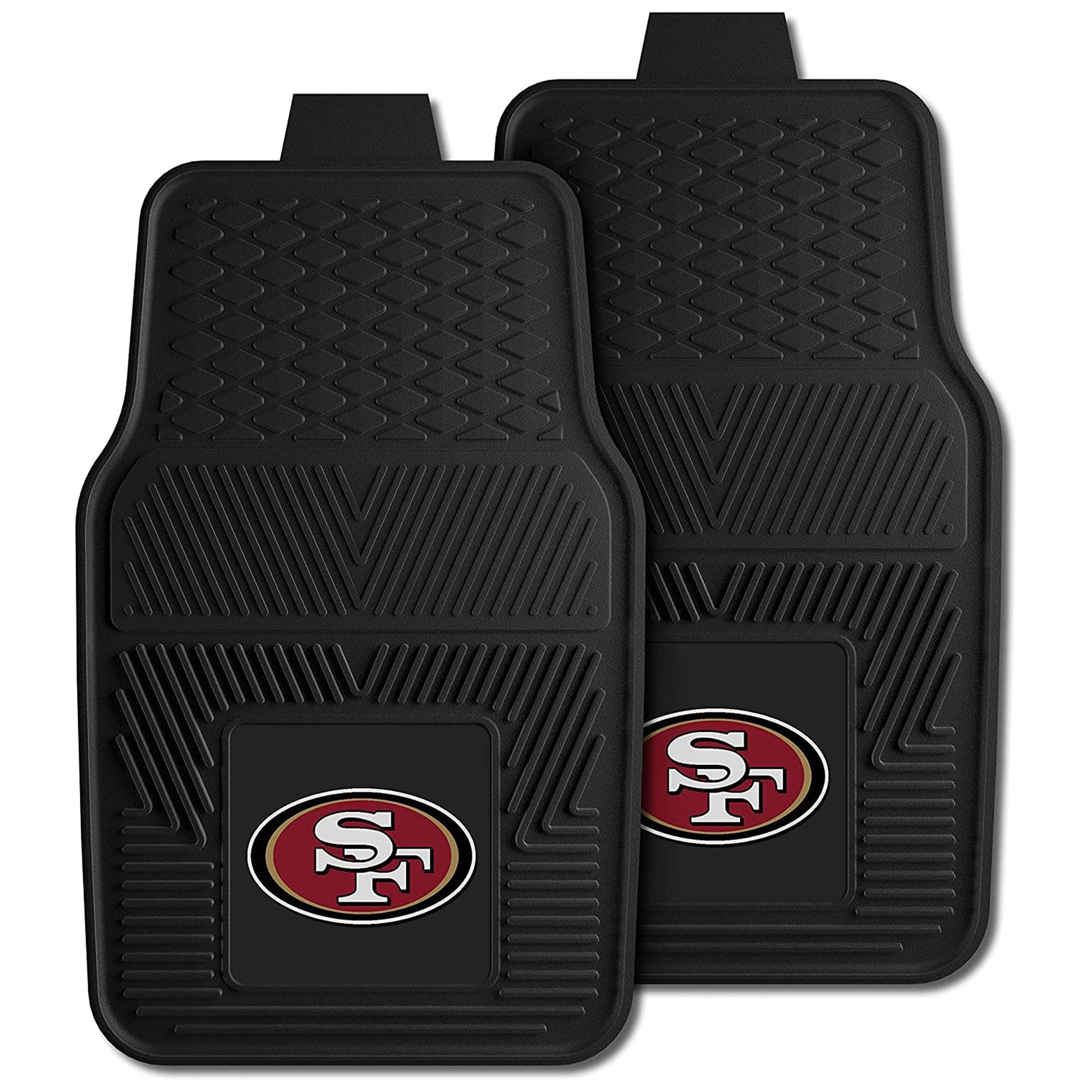 Fanmats 27 x 17" Vinyl Front Row Car Floor Mat 2 Piece Set, San Francisco 49ers - Find Fresh Goods