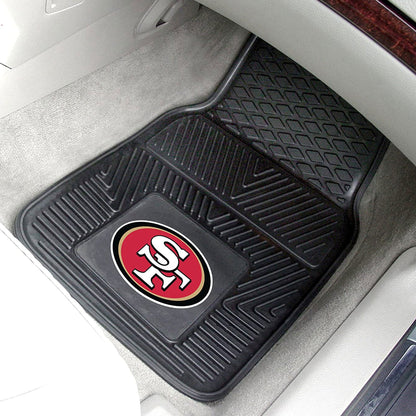 Fanmats 27 x 17" Vinyl Front Row Car Floor Mat 2 Piece Set, San Francisco 49ers - Find Fresh Goods