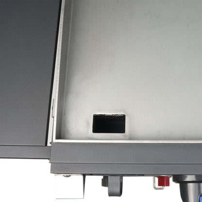 Razor Griddle Portable 3 Burner 30K BTU Gas Grill & Griddle Cart with Side Shelf