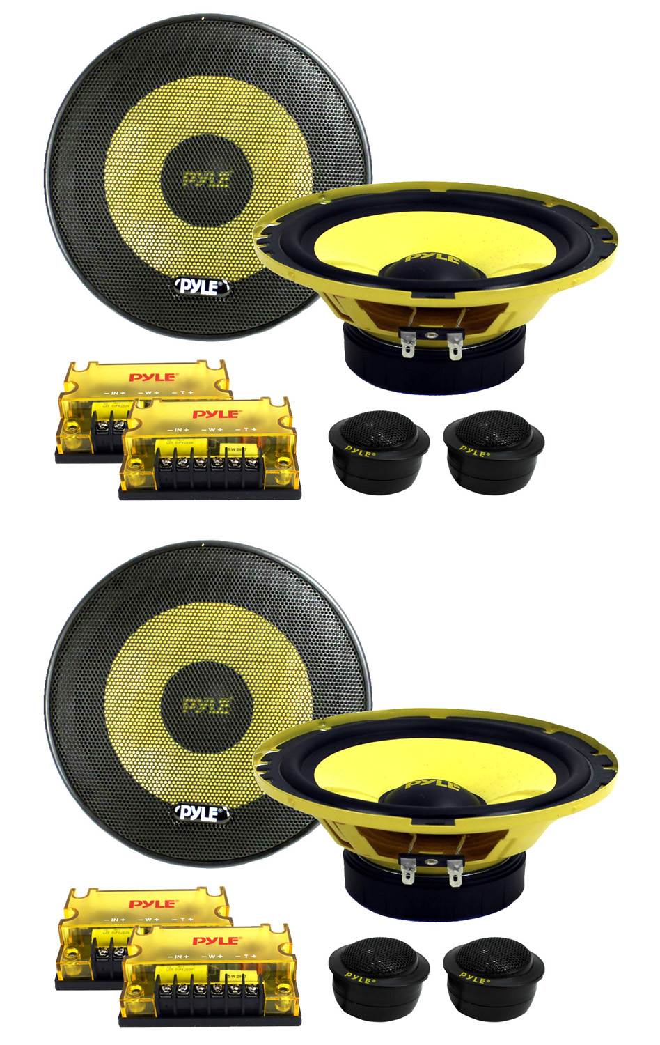 PYLE PLG6C 6.5" 800W 2 Way Car Audio Component Speakers Set Power System - Find Fresh Goods