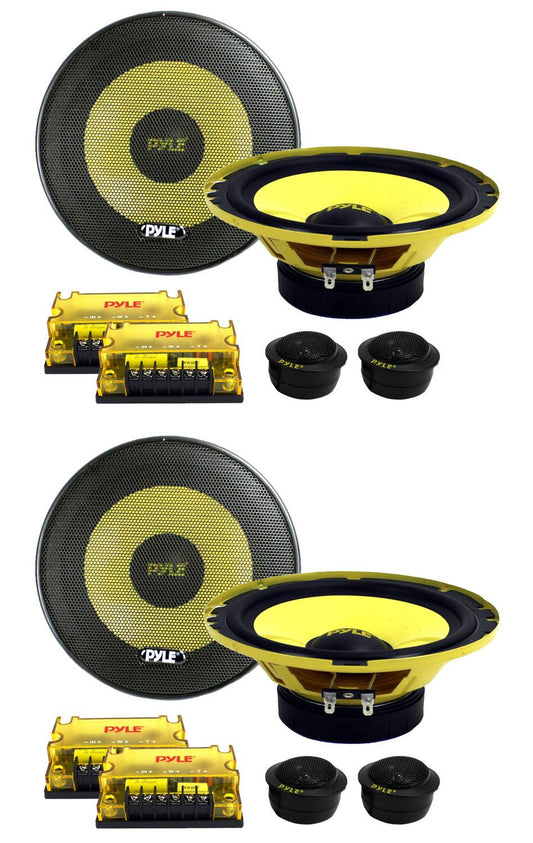 PYLE PLG6C 6.5" 800W 2 Way Car Audio Component Speakers Set Power System - Find Fresh Goods