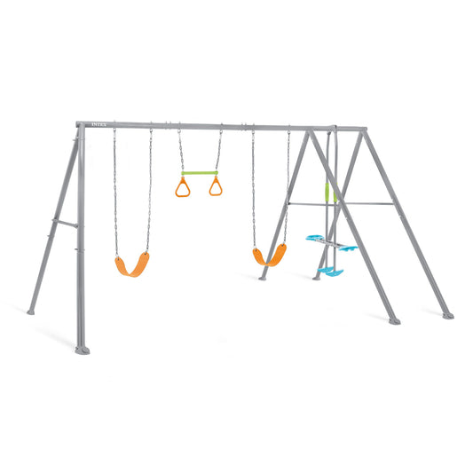 Intex 4 Activity Feature Colored Playground Swing with Trapeze Bar