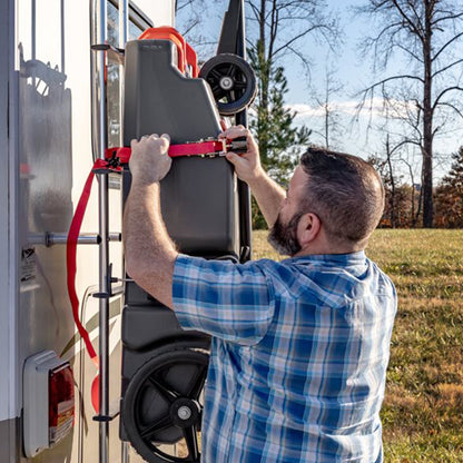 Camco Steerable Wheel Kit for 28 & 36 Gallon Rhino Tote Tank with Tow Bar Handle - Find Fresh Goods