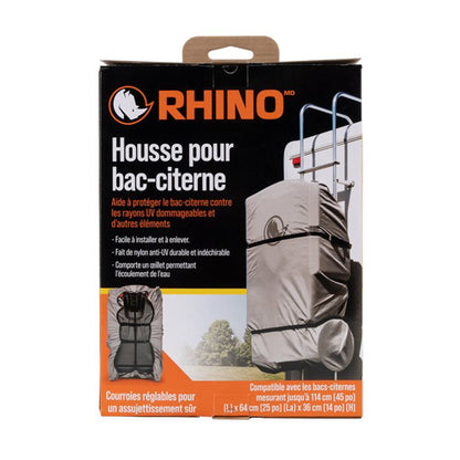 Camco Rhino RV Tote Tank Cover Accessory for 28 and 36 Gallon Tanks, Large, Gray - Find Fresh Goods