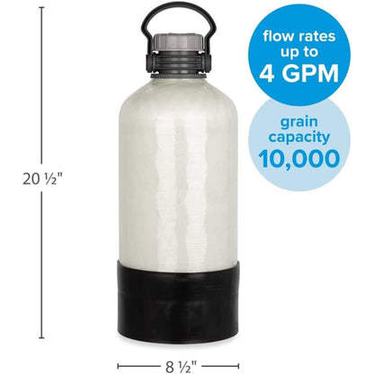 Camco TastePURE Portable Compact 4 GPM Hard Water Softener Kit for RV and Boat