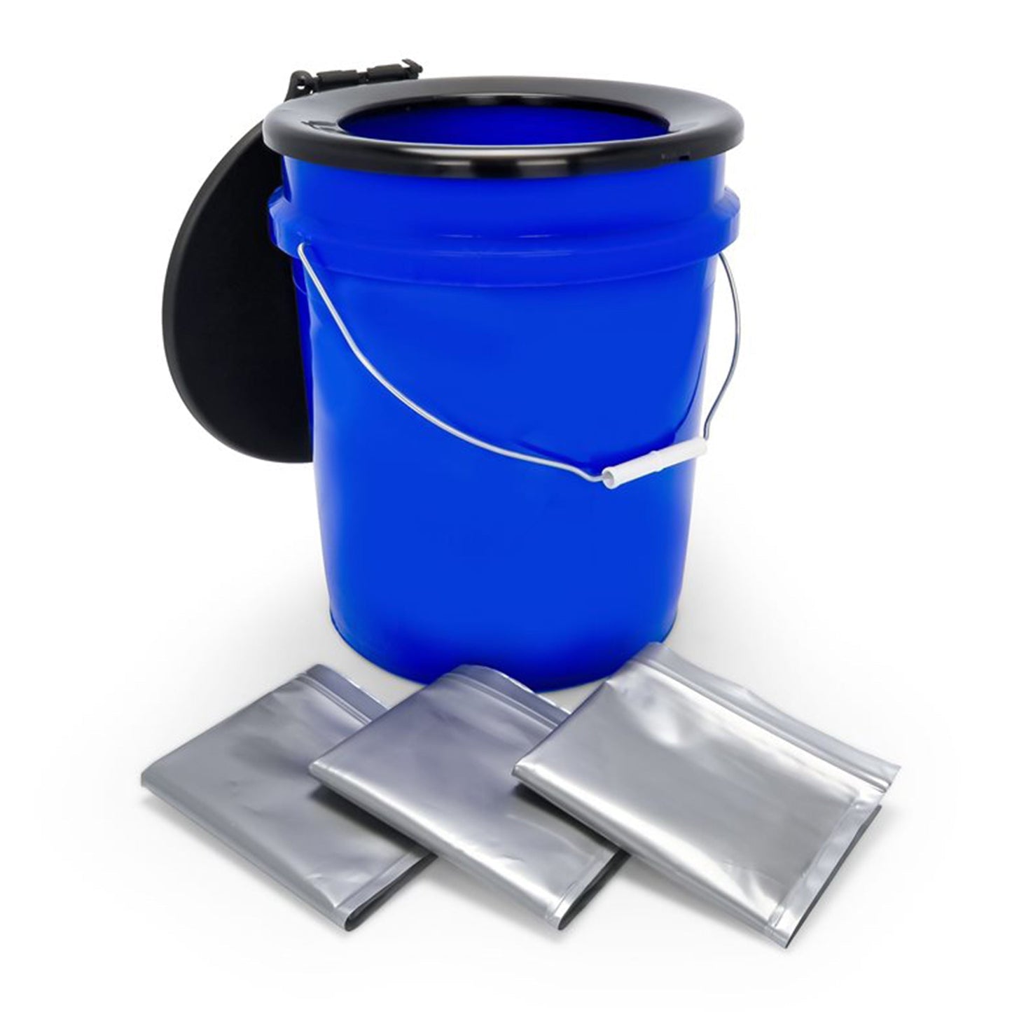 Camco RV Portable Outdoor 5 Gallon Toilet Bucket Kit with Seat & Lid Attachment