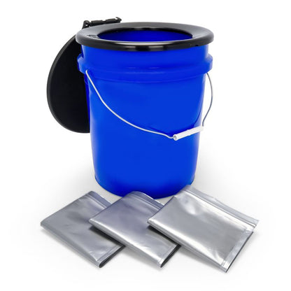 Camco RV Portable Outdoor 5 Gallon Toilet Bucket Kit with Seat & Lid Attachment