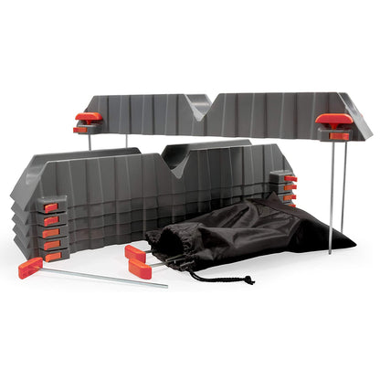 Camco 43071 Adjustable Stackable Sewer Hose Drain Support Kit for RV (6 Troughs) - Find Fresh Goods