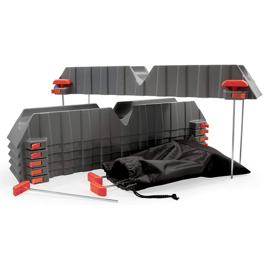 Camco 43071 Adjustable Stackable Sewer Hose Drain Support Kit for RV (6 Troughs) - Find Fresh Goods