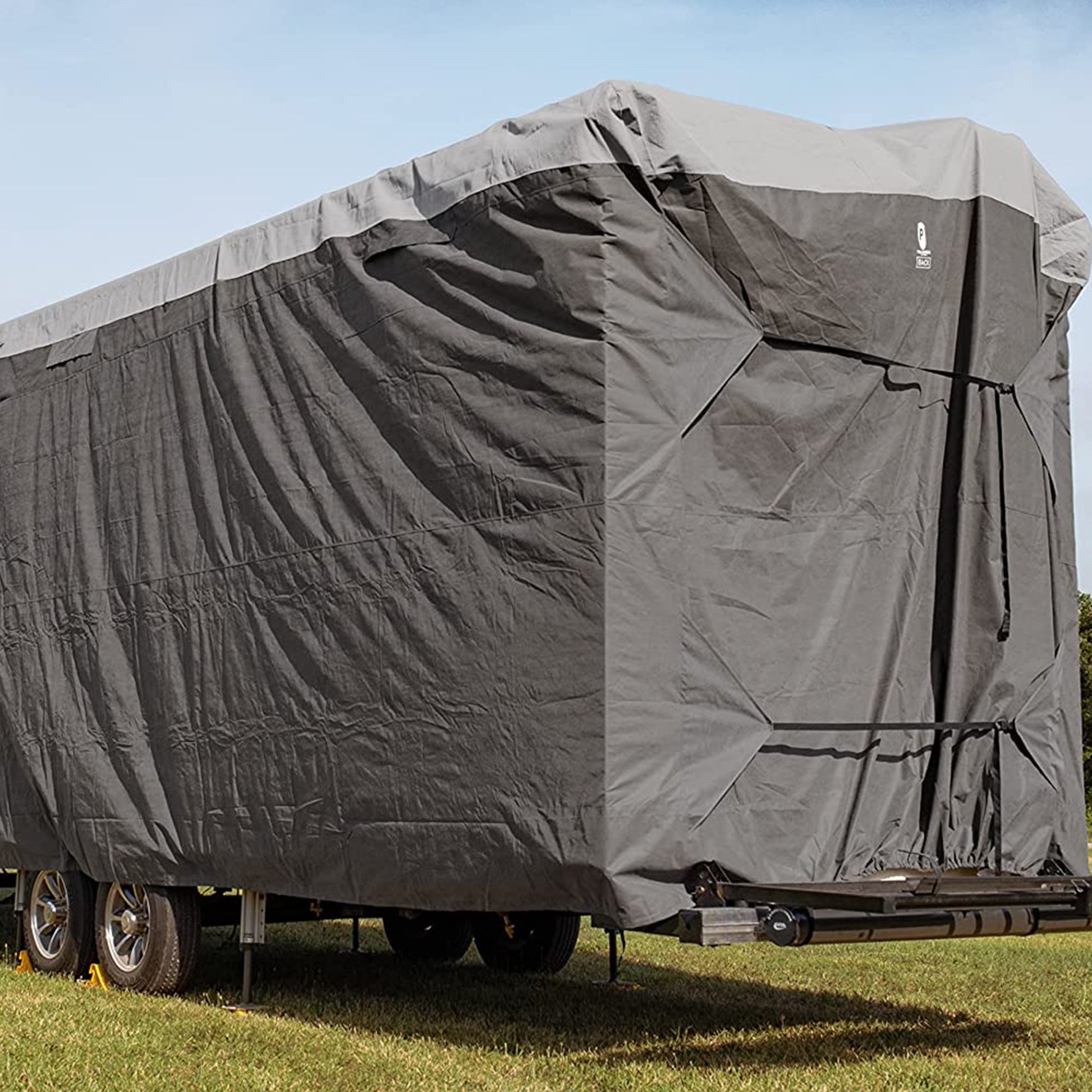 Camco ULTRAGuard 34-36' 5th Wheel RV Cover with Zipper Doors & Covered Air Vents - Find Fresh Goods
