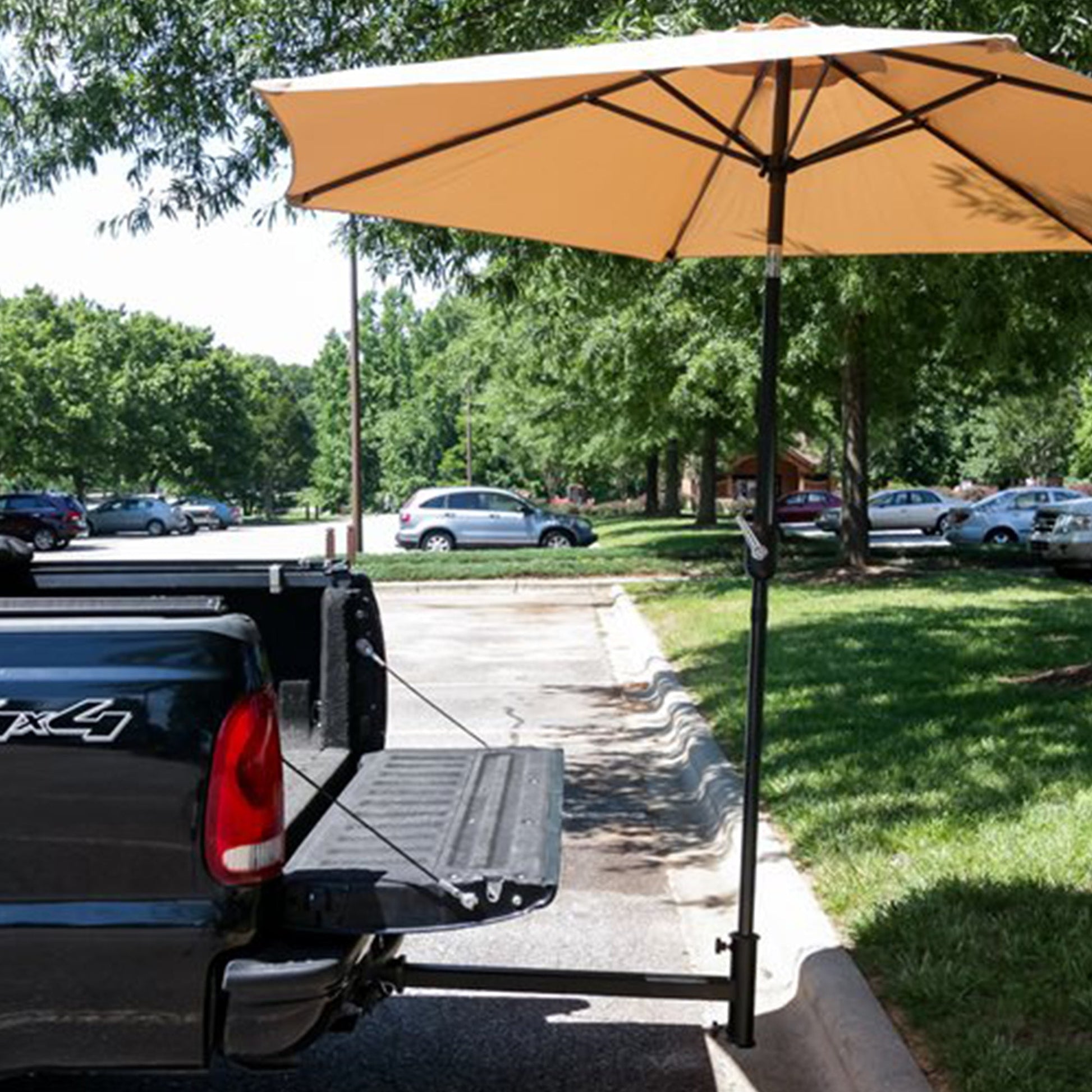 Camco Durable Alloy Steel Hitch Mount Umbrella Holder for Shaded Outdoor Events - Find Fresh Goods